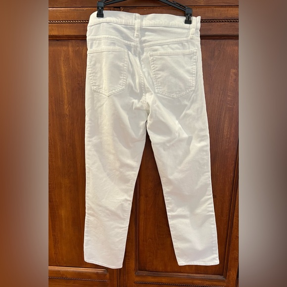 J Crew size 28 Vintage Slim Straight garment dyed corduroy pant in Ivory - Picture 5 of 10
